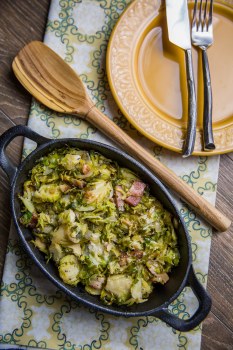 Sauteed Brussel Sprouts &amp; Bacon