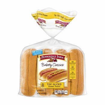 Top Slice Potatoe Hot Dog Bun