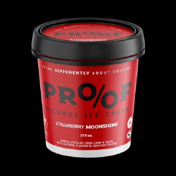 Strawberry Moonshine Ice Cream