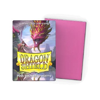 Dragon Shield Japanese Size Matte Pink Diamond  (60)