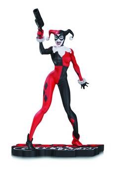 Harley Quinn Red White & Black Statue By Jim Lee