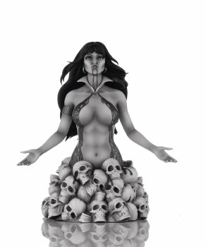 Artgerm Vampirella Coll Black & White Bust Proof