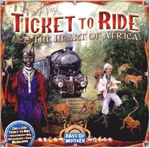 Ticket to Ride The Heart of Africa Expansion DE/EN/FR/ES