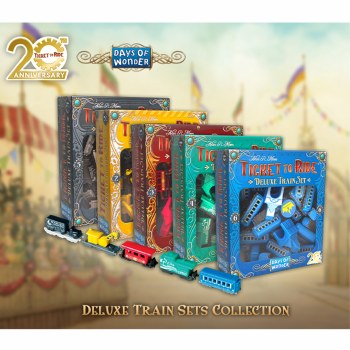 Ticket to Ride 20th Anniversary Deluxe Trains Set 5 pack + Promo Pack