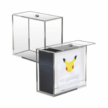 Evoretro Acrylic Display Case for Pokémon Elite Trainer Boxes with Sliding Lid