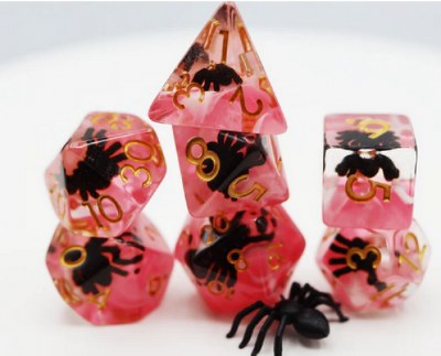 Foam Brain Games Stuff Inside Terror Spider PRG 7 Dice Set