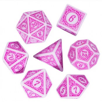 Foam Brain Games Motif PRG 7 Dice Set Bubblegum