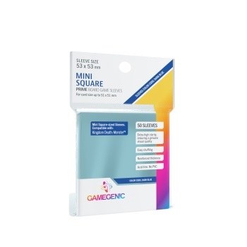 Gamegenic Prime Mini Square Sleeves Clear 53x53mm (50)