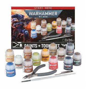 Warhammer 40k Paints and Tools Set EN