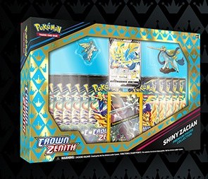 Pokémon Crown Zenith Premium Figure Box Shiny Zacian EN