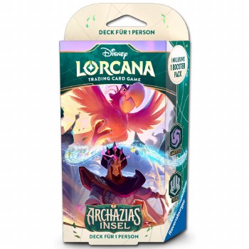 Disney Lorcana Archazias Insel Starter Deck Jafar (Amethyst/Stahl) DE