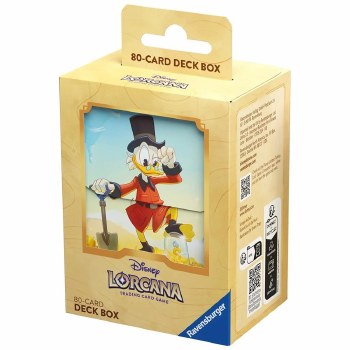Disney Lorcana Scrooge McDuck Richest Duck in the World 80 Card Deck Box