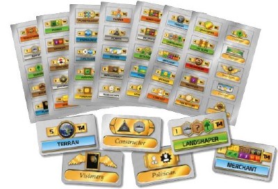 Terraforming Mars Milestones & Awards EN