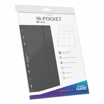 Ultimate Guard 18 Pocket Pages Side-Loading Grey (10)