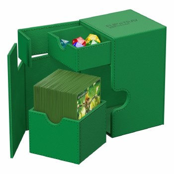 Ultimate Guard FlipNTray XenoSkin Monocolor Green 100+