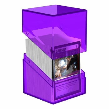 Ultimate Guard Boulder Deck Case Clear Amethyst 100+