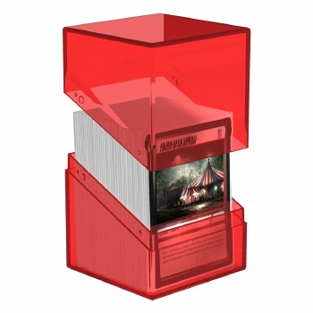 Ultimate Guard Boulder Deck Case Clear Ruby 100+