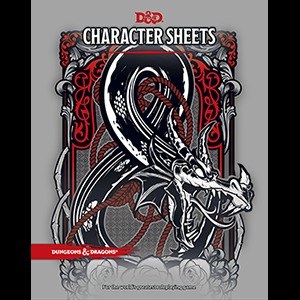 D&D Character Sheets (set 24 Pieces)