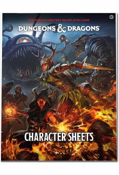 D&D Character Sheets 2024 EN (50 Pieces)