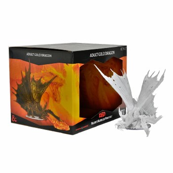 D&D Nolzurs Marvelous Miniatures Unpainted Adult Gold Dragon