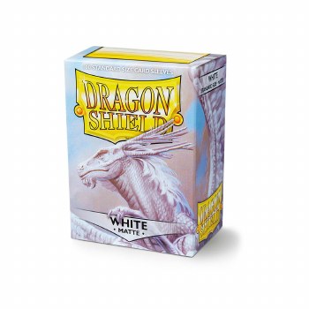 Dragon Shield Matte White Standard Sleeves (100)