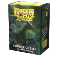 Dragon Shield Matte Forest Green Standard Sleeves (100)