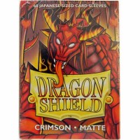 Dragon Shield Japanese Size Matte Crimson (60)