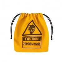 QWorkshop Dice Pouch Zombie Yellow & Black Dice Bag small