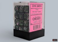 Chessex Brush Paintball 12mm d6 Dice Block with green (36)