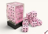 Chessex Speckled Pink 16mm d6 Dice Block (12)
