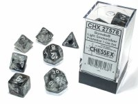 Chessex Borealis Polyhedral 7-Die Set Light Smoke/Silver