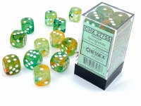 Chessex Nebula 16mm D6 Block (12) Luminary Spring/White