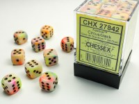 Chessex Festive 12mm D6 Dice Block Circus/black  (36)
