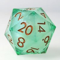 CritStones Liquid Core Dice D20 Ocean Orb 5cm