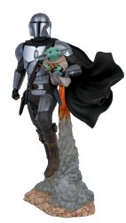 Star Wars Milestones Mandalorian & Child Statue