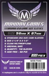 Mayday Games Standard USA Card Sleeves 56 x 87mm (100)