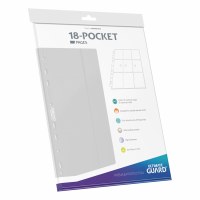 Ultimate Guard 18-Pocket Pages  Side-Loading White (10)