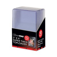 Ultra Pro Toploader 3" x 4" Super Thick 200pt 10 Pieces