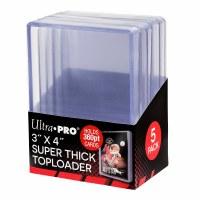Ultra Pro Toploader 3" x 4" Super Thick 360PT XXXL 5 Pieces