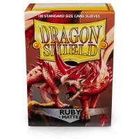 Dragon Shield Matte Ruby Standard Sleeves (100)