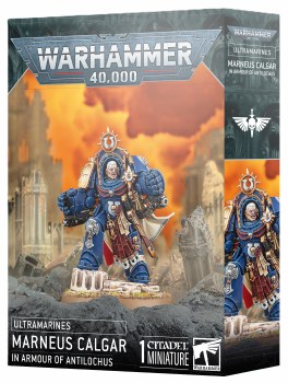 Warhammer 40k Ultramarines Marneus Calgar in Armour of Antilochus