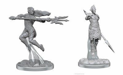 D&D Nolzurs Marvelous Miniatures Female & Male Sea Elf Fighter