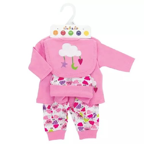 BABY GIRL 5 PIECE CARDIGAN SET
