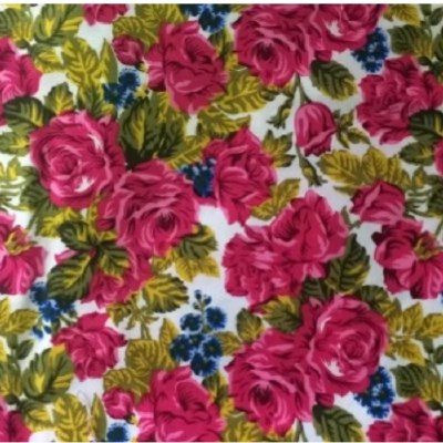 100% Cotton 50's Floral Roses