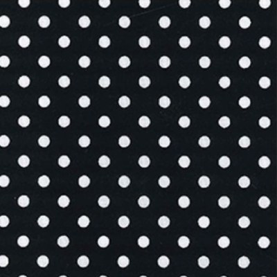 100% Cotton Black Polka Dot