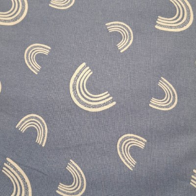 100% Cotton Blue Rainbow