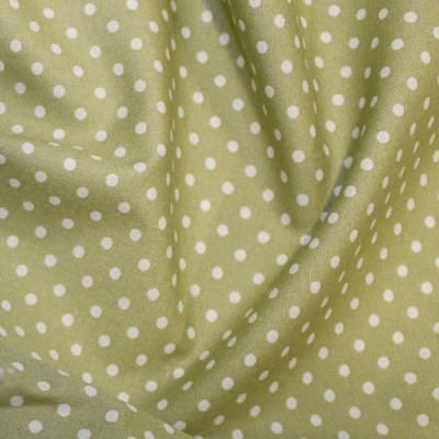 100% Cotton Moss Polkadot