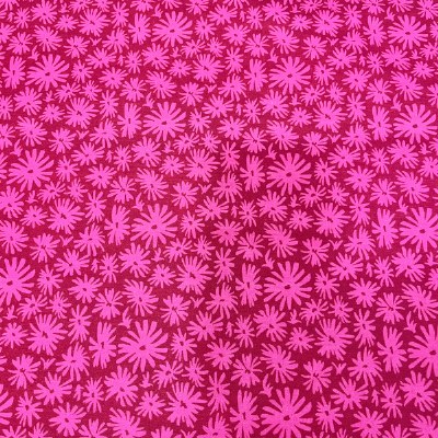 100% Cotton Floral Cerise Print