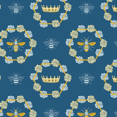 100% Cotton Royal Crown Bee