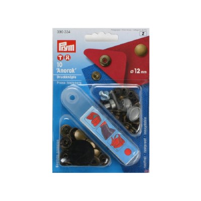 Anorak Snap fastener 12mm Brass